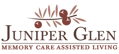 A logo for Juniper Glen Memory Care Assisted Living. AI generated content